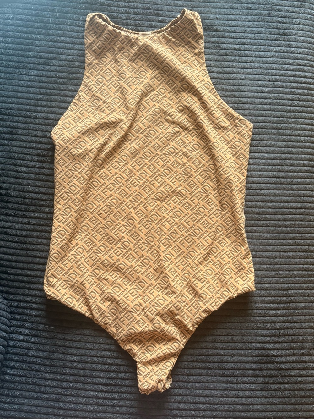 Fendi Women’s Beige Logo One-Piece